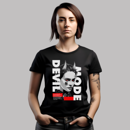 Women's T-Shirt -Devil mode