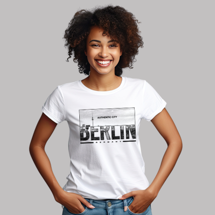 Woman's T-Shirt -.Berlin authentic city