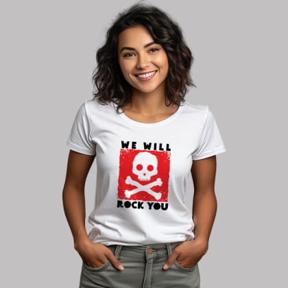 Woman's T-Shirt -  We will rock 