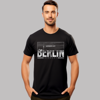 Man's T-shirt -Berlin authentic city